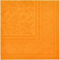 Papstar 8 X 20 Servietten "ROYAL Collection" 1/4-Falz 40 cm x 40 cm orange "Ornaments"