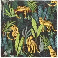 Papstar 10 X 20 Servietten, 3-lagig 1/4-Falz 33 cm x 33 cm "Leopard"