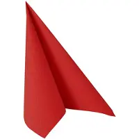 Papstar 14 X 20 Servietten "ROYAL Collection" 1/4-Falz 25 cm x 25 cm feuerrot