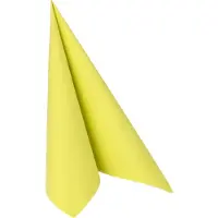 Papstar 8 X 20 Servietten "ROYAL Collection" 1/4-Falz 40 cm x 40 cm limonengrün
