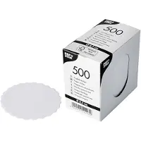 Papstar 10000 Tropfdeckchen rund Ø 8,5 cm weiss