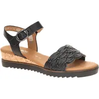 Gabor 82.758 Damen Sandalette - Riemchen Sandalen schwarz NEU