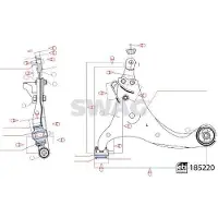 SWAG 33 11 0109 Querlenker Vorne Links für KIA CARENS III (UN)
