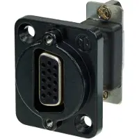 Neutrik D-SUB Adapter D-SUB-Buchse 15pol. - D-SUB-Buchse 15pol. NADB15FF-B 1 St.