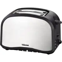 Tristar BR-1022 Toaster, 2 Scheibe(n), Schwarz, Edelstahl, Edelstahl, 800 W, 1,4 kg, 108 Stück(e)