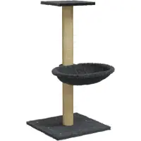Syfax Kratzbaum mit Sisal-Kratzsäule Dunkelgrau 74 cm