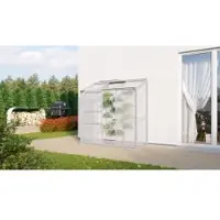 Pergart Vitavia, Anlehn-Gewächshaus "Styx 1300", aluminium eloxiert, 1,3 m², 4 mm HKP