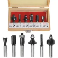 AWTOOLS MILLS FOR WOOD, SET 6 pcs. 8mm STEM