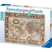 Ravensburger Map of the World 1650, 2000 Stück(e), Landkarten, 14 Jahr(e)