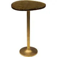 KAWOLA Beistelltisch DARI XL Glas gold