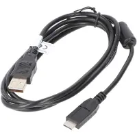 AccuCell USB-Verbindungskabel passend für die Panasonic Lumix DMC-FT1, DMC-FT2, DMC-FZ38, DMC-GH1, DMC-TZ6, DMC-TZ7, DMC-TZ10