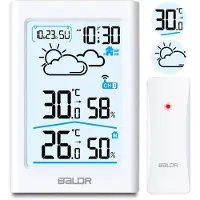 Berdsen Wetterstation mit Display BD-911 weiß
