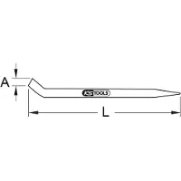 Ks Tools BRONZEplus Montiereisen 600 mm - 963.9779