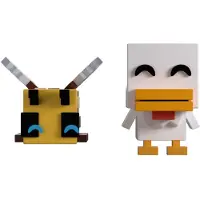 Youtooz Minecraft Bee And Chicken Monitor Buddiez Vinylfigur One Size