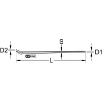 Ks Tools EDELSTAHL Nageleisen 750 mm - 964.3208