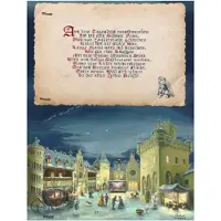 Pappnoptikum Marienburg Adventskalender mit Illustrationen und Innenhof-Szene
