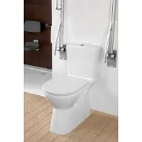 Villeroy & Boch Vicare Tiefspül-WC für Kombination, spülrandlos, bodenstehend
