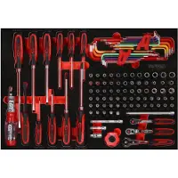 Ks Tools 811.0105, Steckschlüssel-Satz, 105 Kopf/Köpfe, 4,16 kg