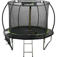 Lean Sport Max 10ft Trampolin Schwarz und Grün