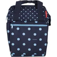 Klickfix Gepäckträgertasche ROOMY GT mixed dots blue, 25x40x17cm, 12ltr,1000g