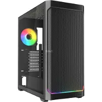 Sharkoon AK4W RGB Strip, Midi Tower, PC, Schwarz, ATX, micro ATX, Mini-ITX, Metall, Multi