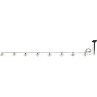 Star Trading 483-09, Leichte Dekorationskette, Bronze, Schwarz, 8 Glühbirne(n), LED, Warmweiß