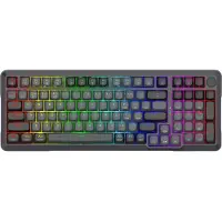 Redragon K688GB-RGB-PRO Bragi, Kabellos, USB + RF Wireless + Bluetooth, Mechanischer Switch, Schwarz