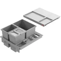 Hailo 3620511 Abfallsorter SEPARATO K 50 mit 3-fach-Trennung für 50 cm Schrankbreite / Abfallsorter / Mülleimer