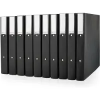 Rapesco ECO Ringbuch 2-Ringe schwarz 3,8 cm DIN A4, 10 St.