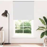 vidaXL Verdunkelungsrollo Weiß 120x230cm Stoffbreite 116,6cm Polyester