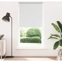 vidaXL Verdunkelungsrollo Weiß 90x210cm Stoffbreite 85,7 cm Polyester