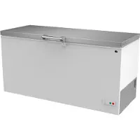 A&S polarny Tiefkühltruhe 573 L | Edelstahl-Volldeckel | abschließbar | -24 bis -18°C | Gewerbe Kühltruhe