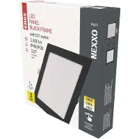 Emos LED Panel 18 W, quadratische 1600 lm Einbauleuchte, Deckenleuchte extra flach, 3 einstellbare Lichtfarben, inkl. LED-Treiber, ZD2343
