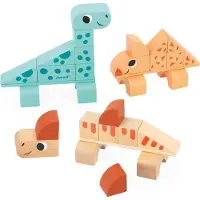 Janod Cubikosaurus Dinosaurier zum Bauen