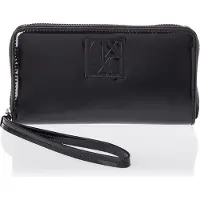 Armani Exchange für Damen. 9484860A87400020 Faltbare Brieftasche schwarz (OSFA), Lässig, Polyester