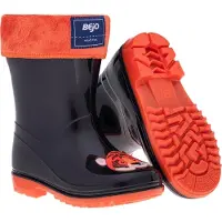 Bejo - "Frize" Tiger Gummistiefel für Kinder PP15731 (24 EU) (Schwarz/Orange)