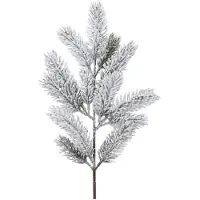 Kaemingk Tannenzweig mit Schnee 50cm PE Spritzguss künstlich grün / weiß