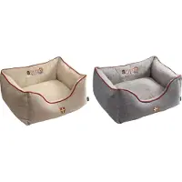 Hunter Hundesofa University versch. Größen und Farben, Farbe:grau, Größe:L 100 x 80 cm