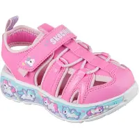 SKECHERS Play Scene Splash Cute Crew Kinder Sandalen, Pink, 26