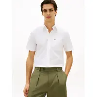 Tommy Hilfiger Kurzarmhemd "LIGHT OXFORD SOLID" regular fit, Button-down-Kragen