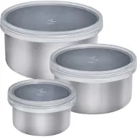 Lurch 00240885, Container, Rund, 0,7 l, Edelstahl, Silikon, Edelstahl, 100 ml