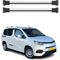 Omtec Dachträger Grundtäger für Toyota Proace City 2019-2025 75kg Alu Silber 2 tlg
