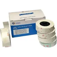 G&G Etikettenrolle 5er Set mit verschiedenen Muster 15x30mm
