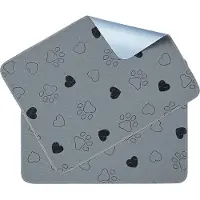 Usorteret 2er Set Waschbare Hundematten, 152 x 122 cm