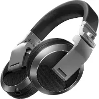 Pioneer DJ HDJ-X7-S - Closed-back Circumaural DJ Headphones with 50mm Drivers, with 5Hz-30kHz Frequency Range, Detachable Cable, and Carry Pouch - Sil