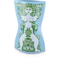 Bjørn Wiinblad - Nina Vase - Hellblau/Grün - H28.5 cm