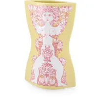 Bjørn Wiinblad - Nina Vase - Yellow/Pink - 22 cm