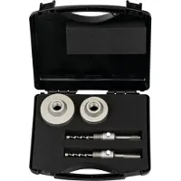 Projahn Schlagbohrkronen-Set, Hartmetallzähne, 68/82 mm, SDS-plus und 6-kant, M22, Bohrtiefe ca. 55 mm, inkl. Zentrierbohrer