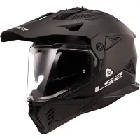 LS2 MX702 Pioneer II Matt Schwarz Adventure Helm Größe XS