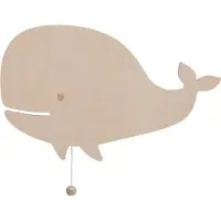 Babys Only Baby's Only Wandleuchte Wal Wonder - Braun - 23x38 cm